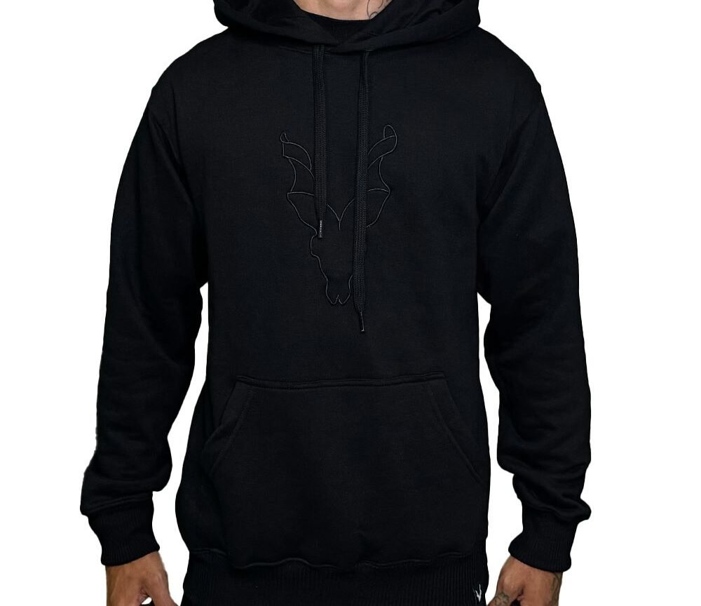 Moletom Canguru Logo Prior Preto