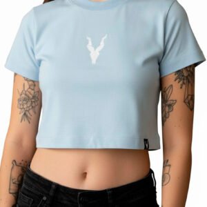 Cropped Baby Look Prior Aqua