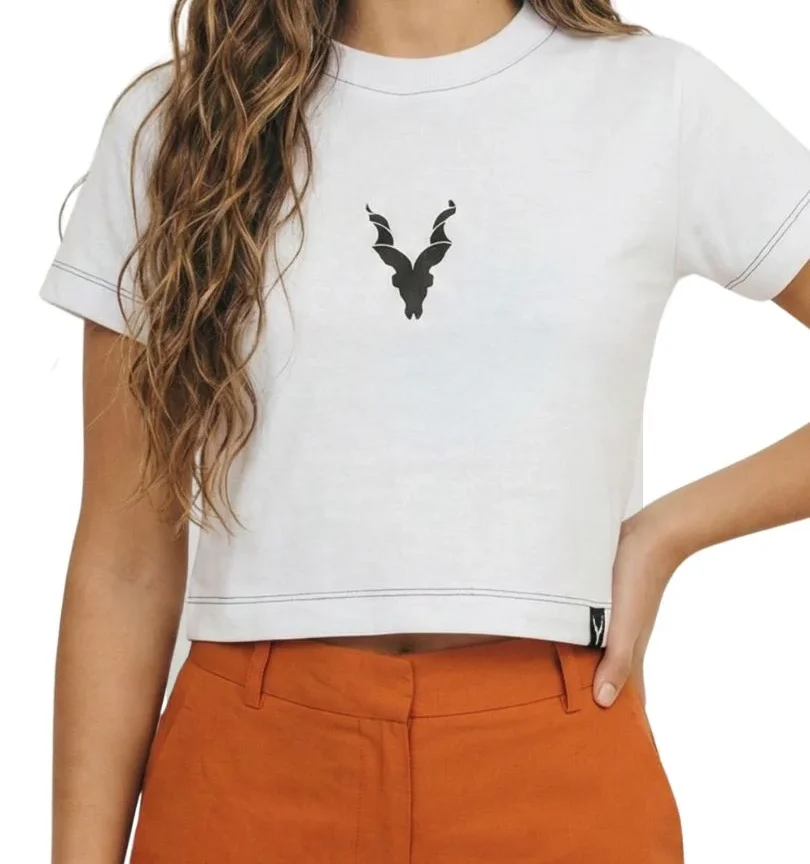 Cropped Baby Look Prior Branco