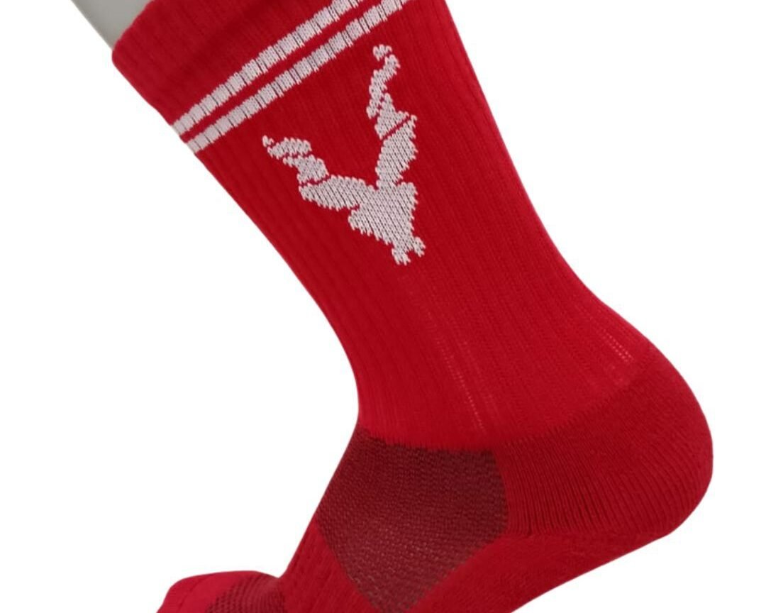 Meia Prior Cano Médio Vermelha